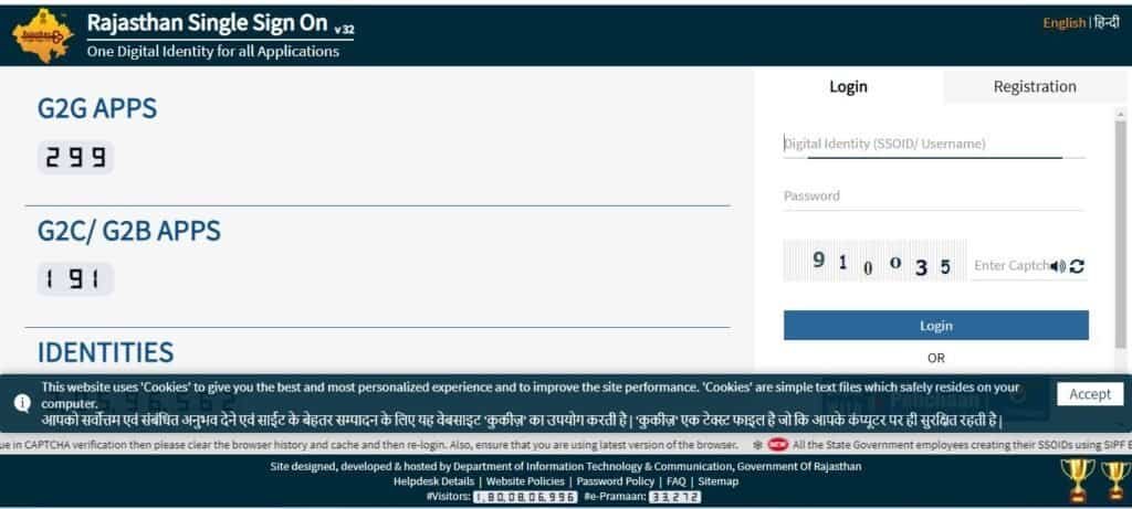 Login using SSO ID