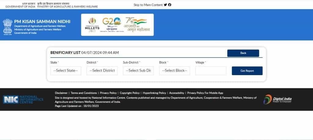 Check Beneficiary List 