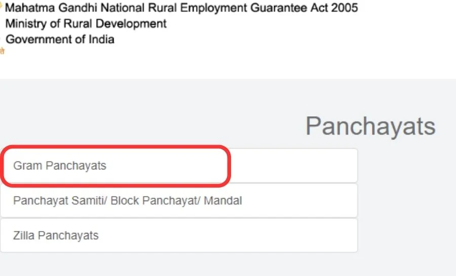 Panchayats GP/PS/ZP Login