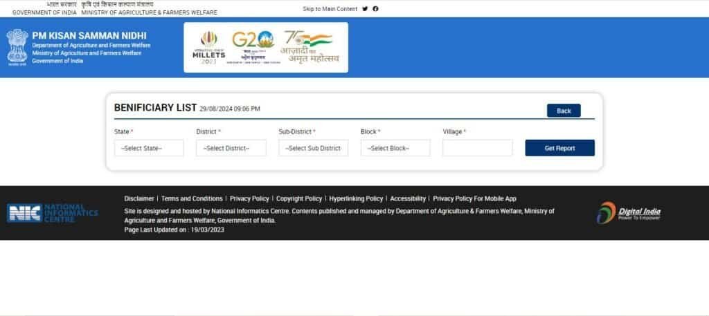 Check Beneficiary List