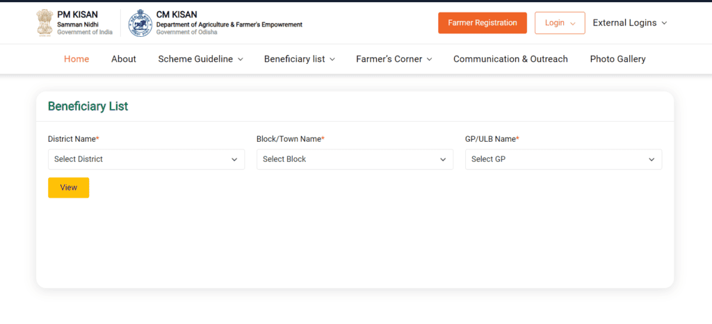 Check Beneficiary List
