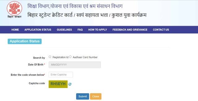 Check Application Status