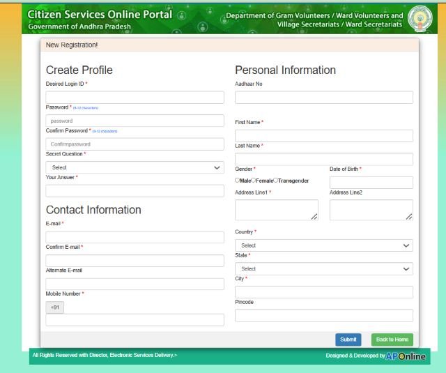 Registration Form