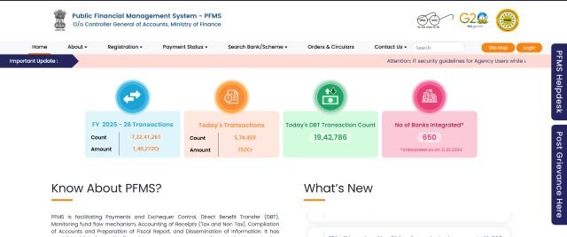 Public Financial Management System website