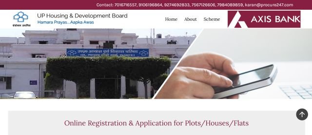 Uttar Pradesh Housing and Development Board website