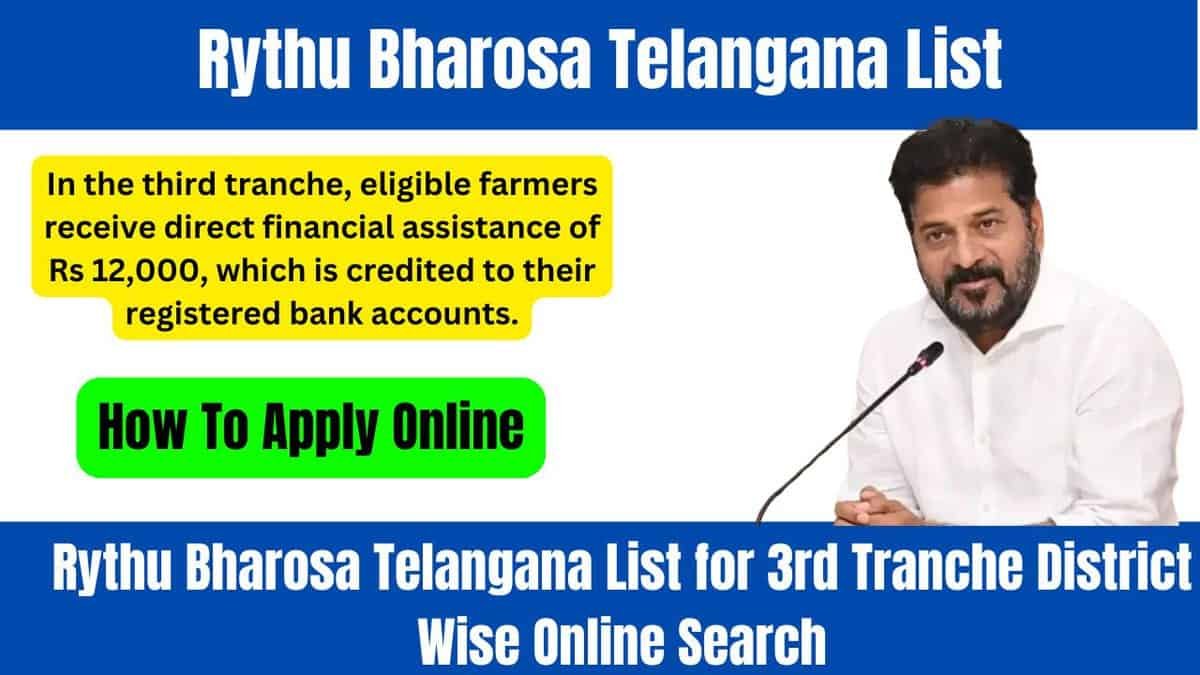 Rythu Bharosa Telangana List
