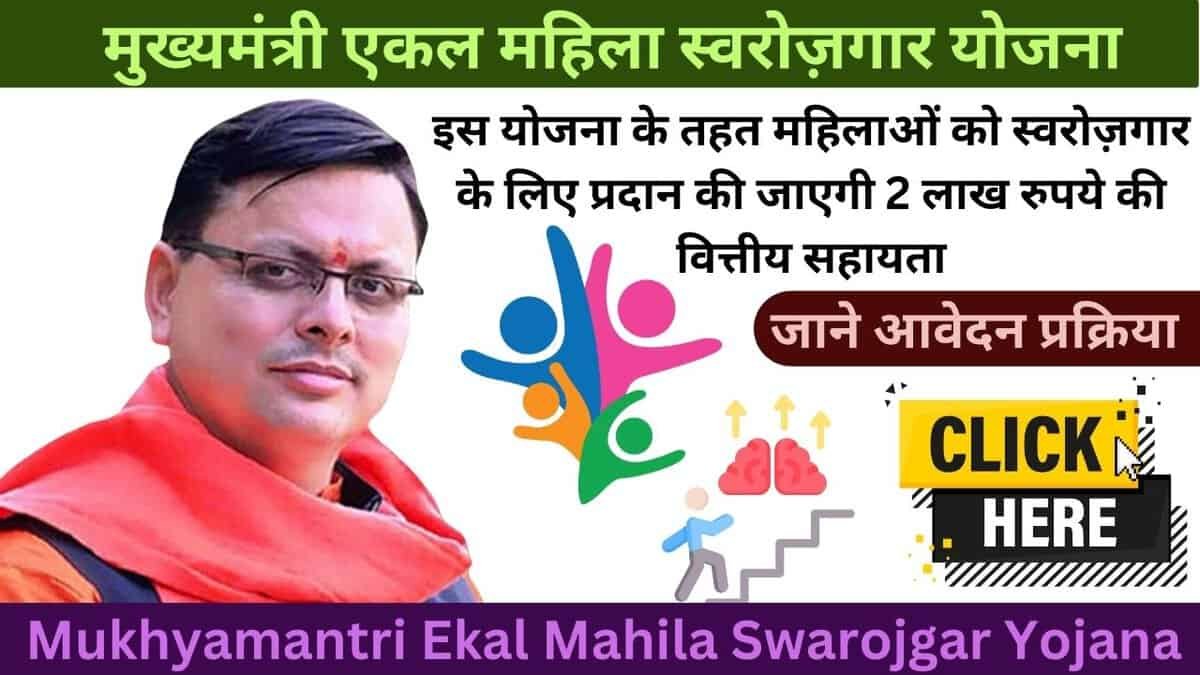 मुख्यमंत्री एकल महिला स्वरोज़गार योजना